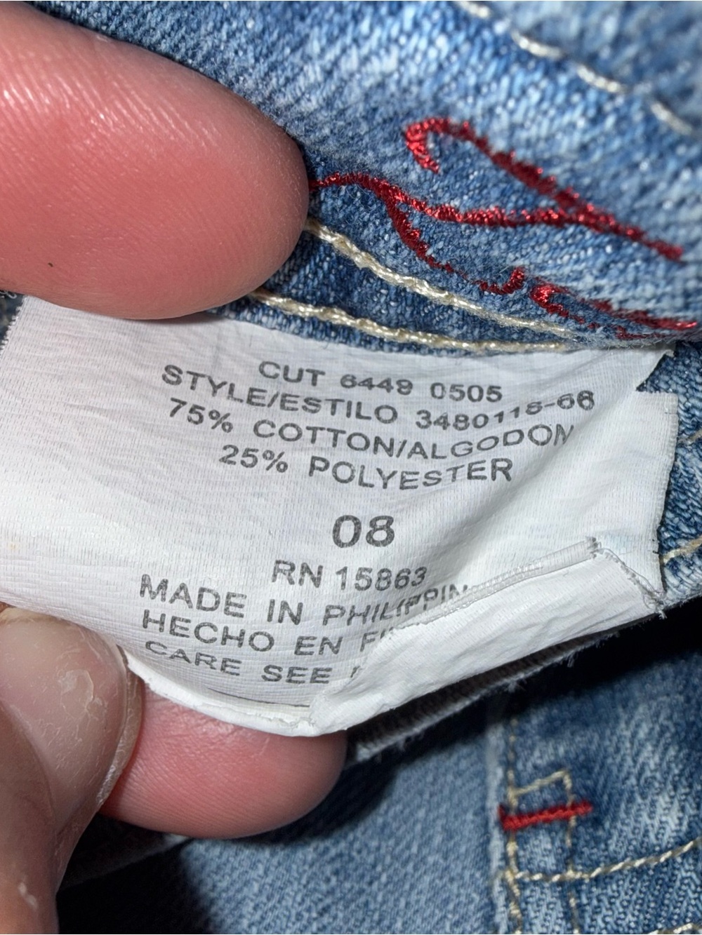 Reworked Upcycled Women’s Denim Bermuda Shorts Vintage Zena Premium Size 8 - Picture 8 of 8